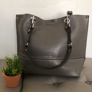 Calvin Klein reversible tote with pouch